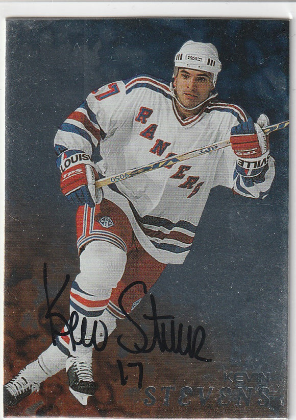 Kevin Stevens 1998-99 Be A Player Autograph card # 88