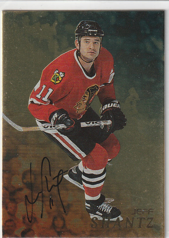 Jeff Shantz 1998-99 Be A Player Gold Autograph card # 31