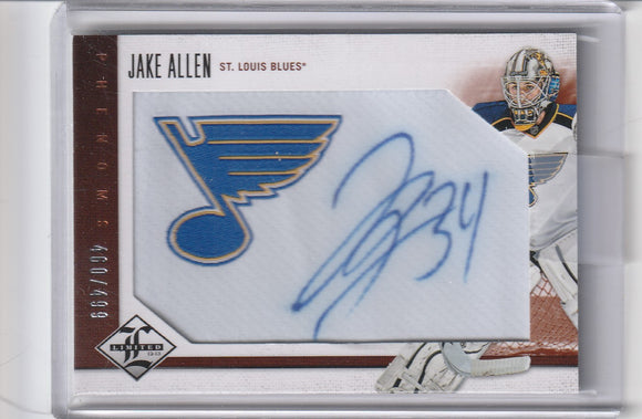 Jake Allen 2012-13 Limited Phenoms Autograph Rookie #214 #d 460/499