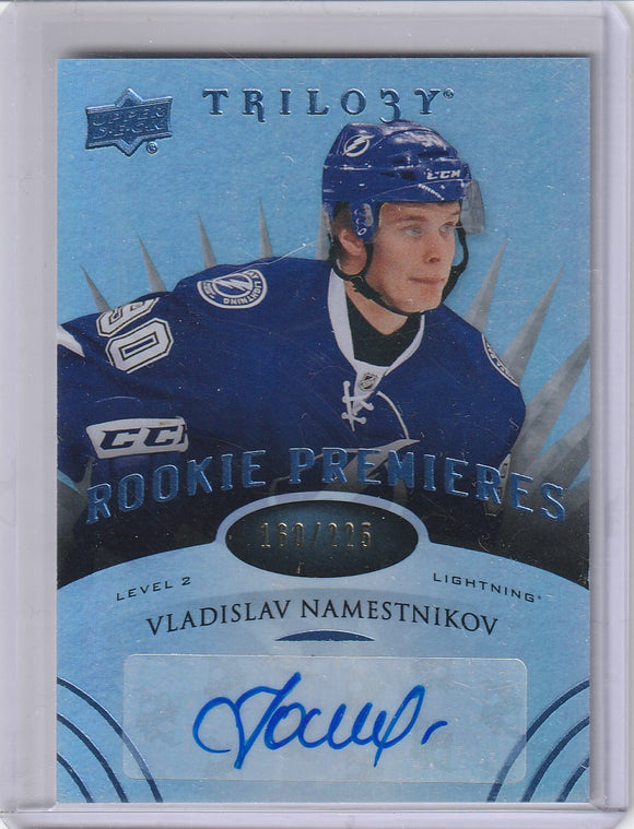 Vladislav Namestnikov 2014-15 Trilogy Autograph Rookie #163 Radiant Blue 160/225