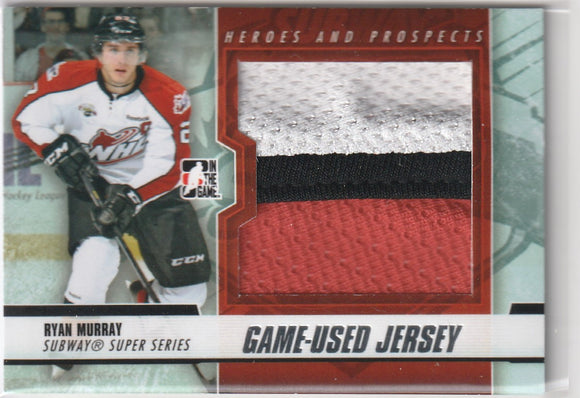 Ryan Murray 2012-13 Heroes and Prospects Subway Super Series Jersey SSM-42 Silver