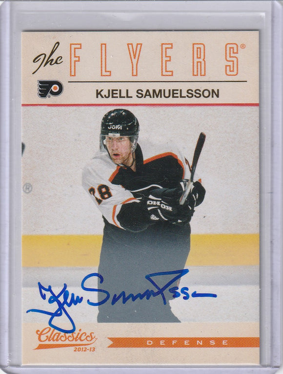 Kjell Samuelsson 2012-13 Classics Signatures Autograph card #195