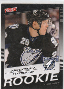 Janne Niskala 2008-09 Upper Deck Victory Black Rookie card #337