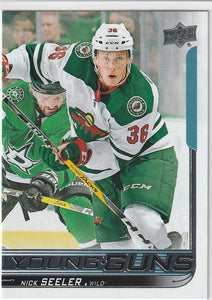 Nick Seeler 2018-19 Upper Deck Young Guns Rookie card #233