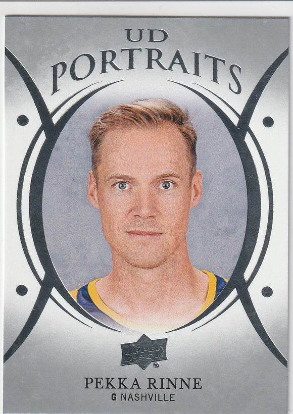 Pekka Rinne 2018-19 Upper Deck UD Portraits card P-35