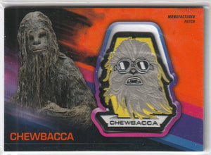 2018 Topps Solo A Star Wars Story Chewbacca Patch card MP-CC #d 24/25