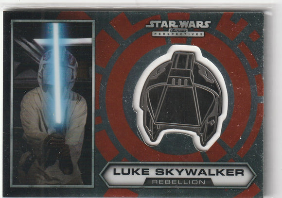 2014 Topps Star Wars Chrome Perspectives Luke Skywalker Medallion card 10