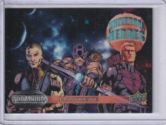 2015 Marvel Vibranium Universal Heroes card UH-20 Hawkeye