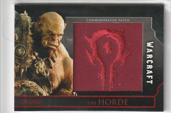 Topps Warcraft The Movie Orgrim The Horde Commemorative Patch #d 23/25