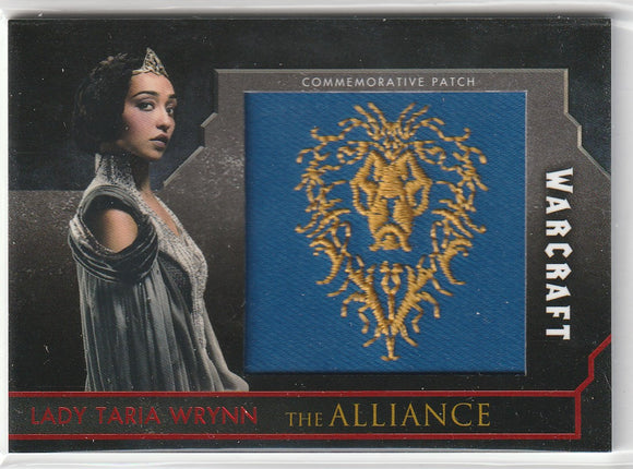 Topps Warcraft The Movie Lady Taria Wrynn Alliance Commemorative Patch #d 20/25