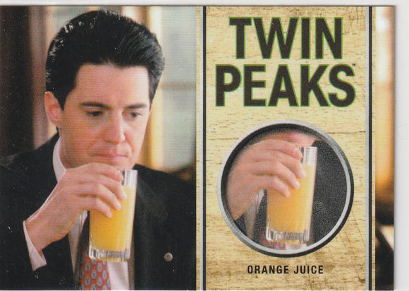 2019 Twin Peaks Archives Scratch-n-Sniff card SS7 Orange Juice
