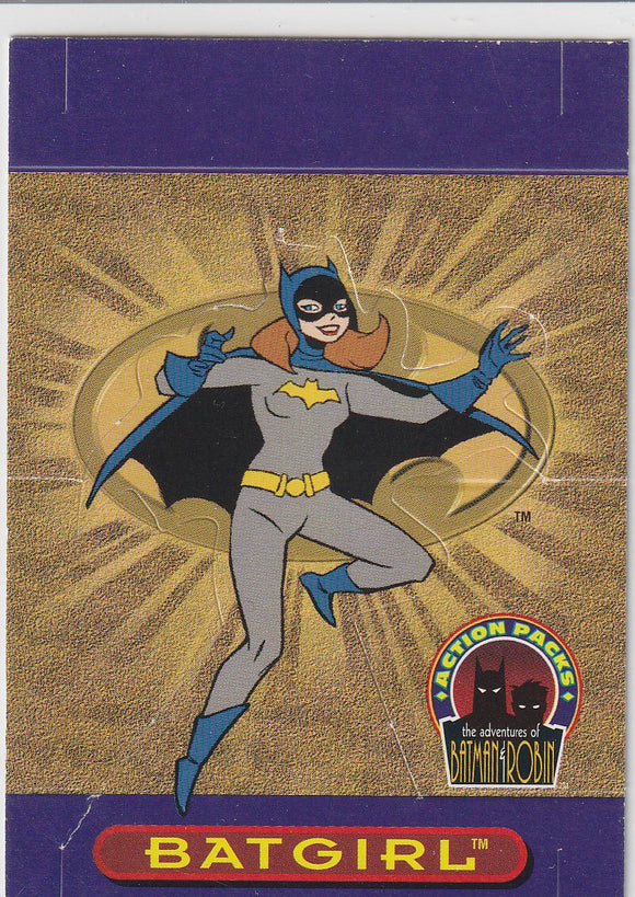 1996 Skybox Batman & Robin Action Packs Pop-Out card P3 Batgirl