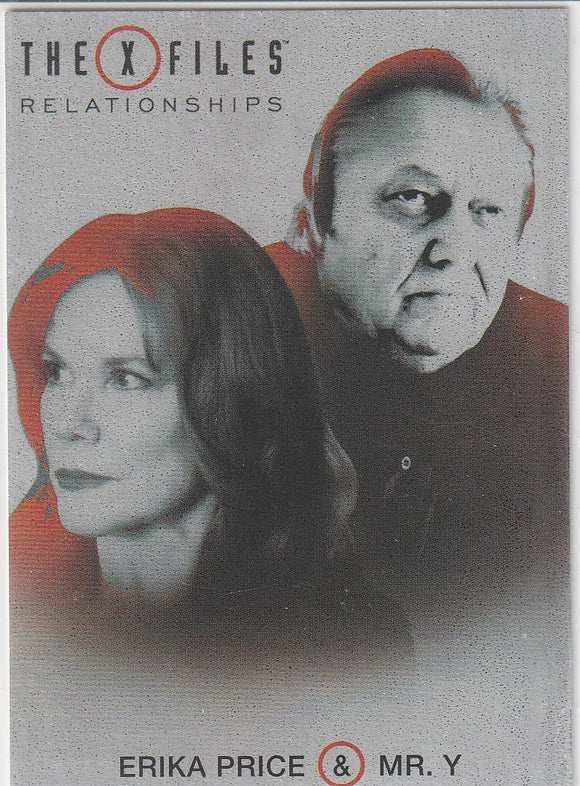 X-Files Seasons 10 & 11 Relationships card R12 Mr. Y and Erika Price