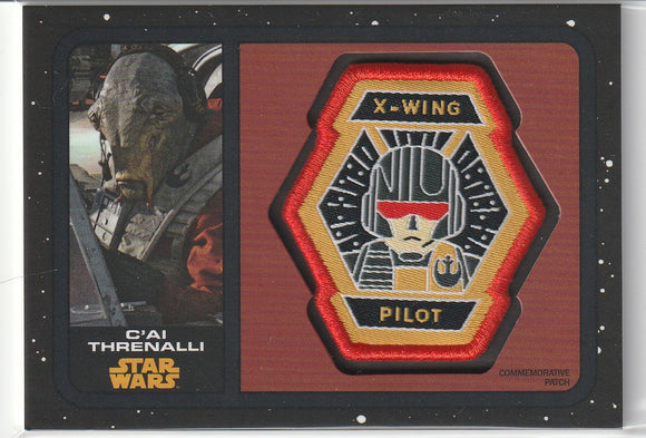 Topps Star Wars Journey To The Rise of Skywalker C'AI Patch PC-DXP Black 71/99