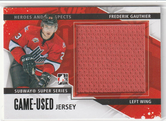Frederick Gauthier 2013-14 Heroes And Prospects Subway Series Jersey SSM-05
