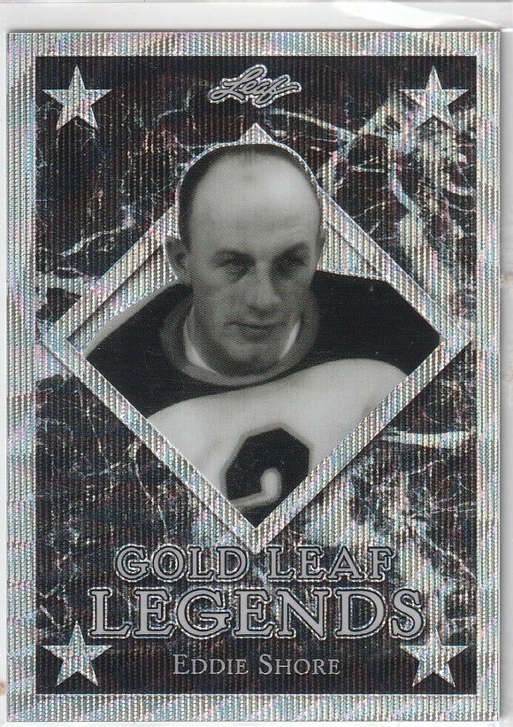 Eddie Shore 2017-18 Leaf Hockey Gold Leaf Legends card GLL-07 #d 19/25