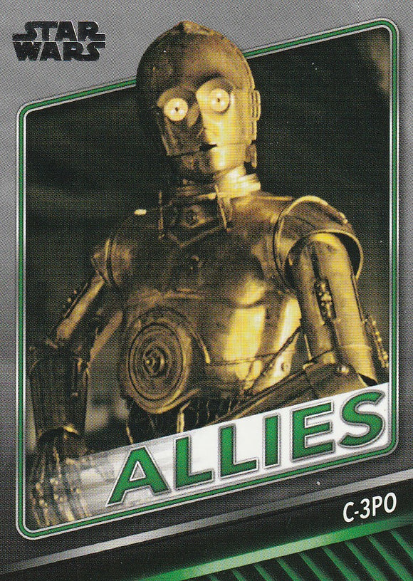 Topps Star Wars Skywalker Saga Allies card A-5 C-3PO