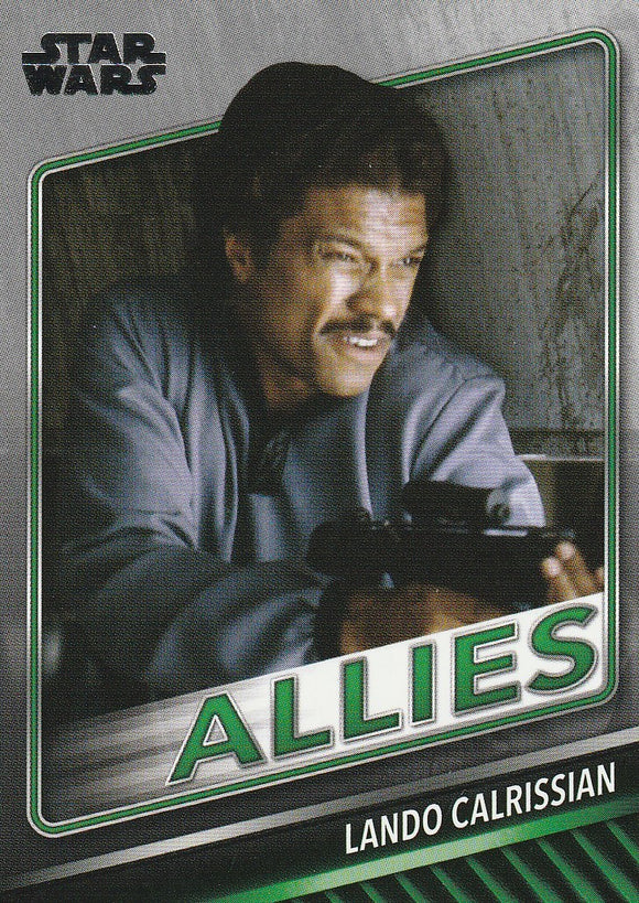 Topps Star Wars Skywalker Saga Allies card A-8 Lando Calrissian
