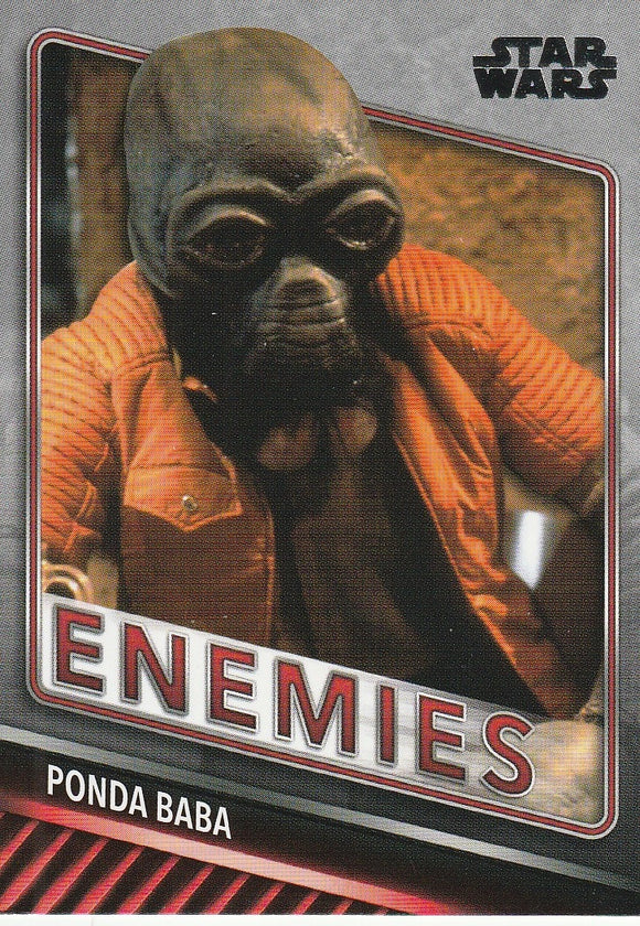 Topps Star Wars Skywalker Saga Enemies card E-2 Ponda Baba
