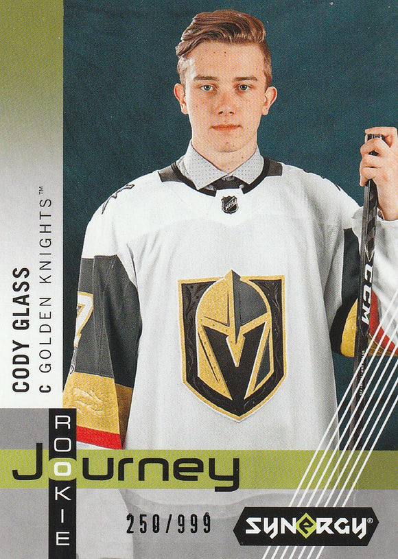 Cody Glass 2019-20 Synergy Rookie Journey Draft Day card RP-13 #d 250/999