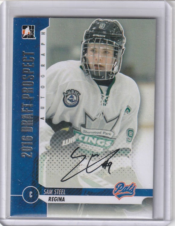 Sam Steel 2013 In The Game Draft Prospects Autograph card A-SS2