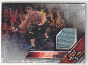 John Cena 2016 Topps WWE Authentic Mat Relic card #d 24/25