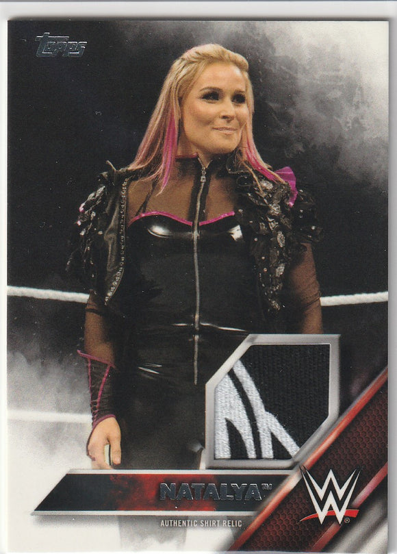 Natalya 2016 Topps WWE Authentic Shirt Relic card #d 110/299