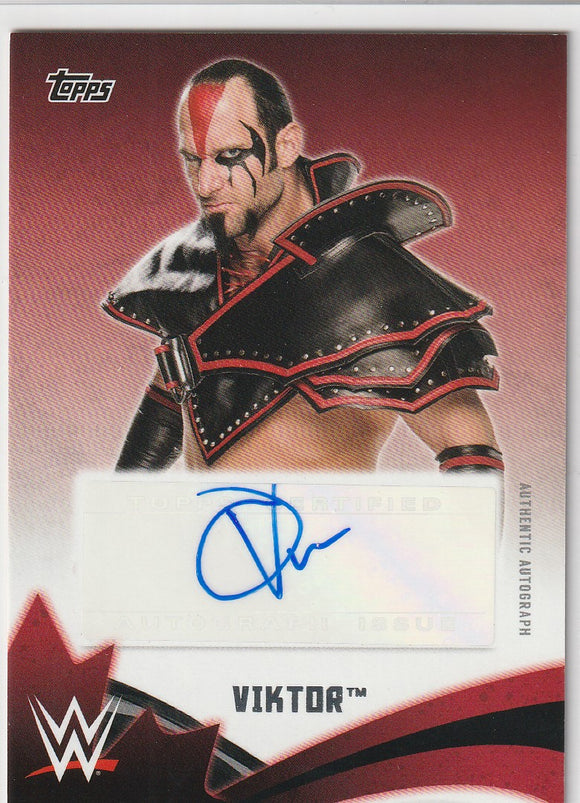 Viktor 2016 Topps WWE Superstars of Canada Autograph card #d 25/25