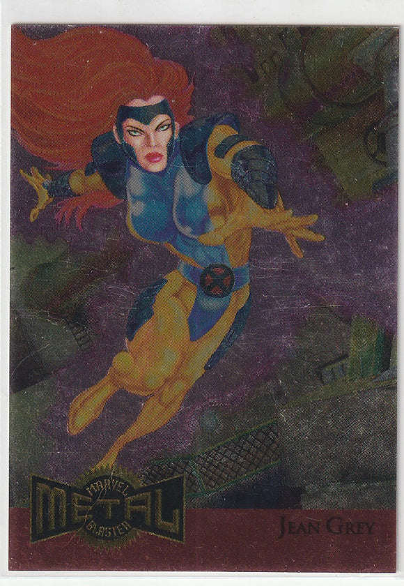 1995 Marvel Metal Metal Blaster card # 8 of 18 Jean Grey