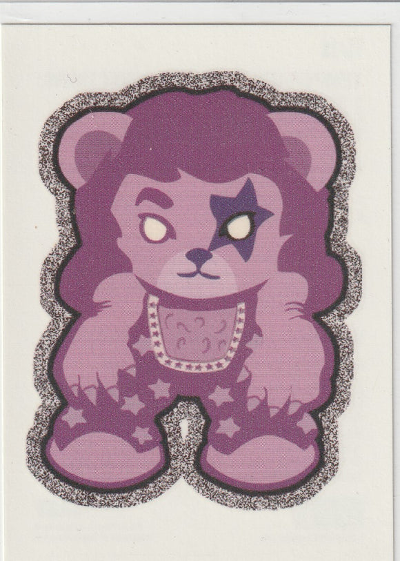 2009 Press Pass Kiss Ikons Temporary Tattoo #11/18 Purple Bear