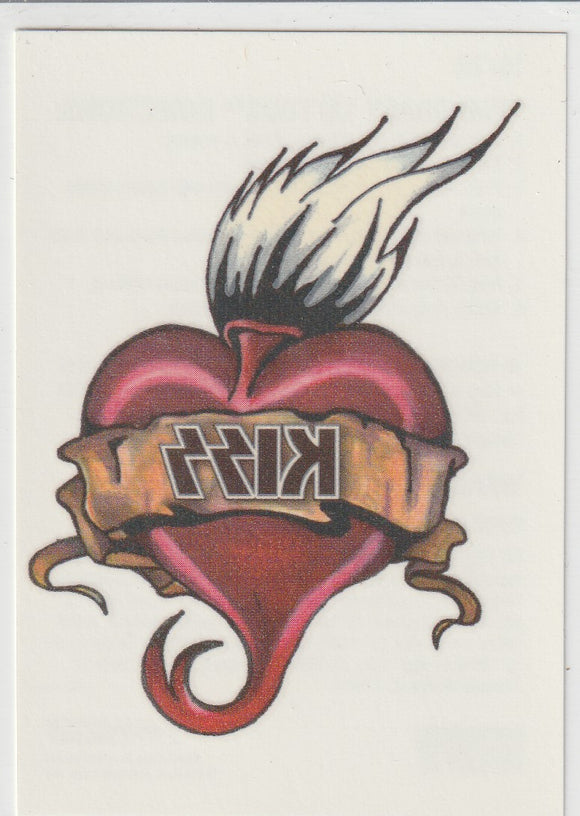 2009 Press Pass Kiss Ikons Temporary Tattoo #15/18 Heart