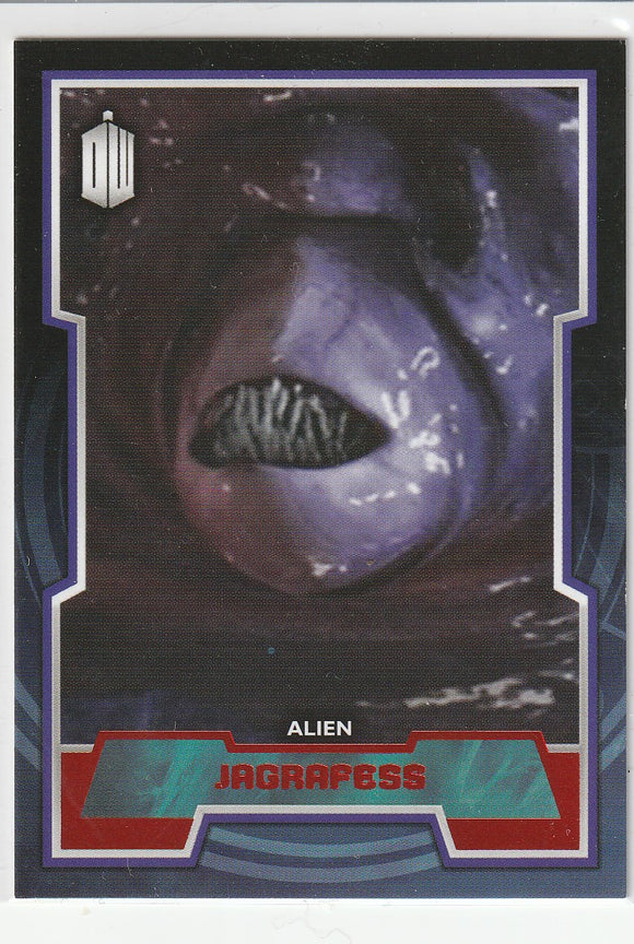 2015 Topps Doctor Who card #75 Jagrafess Red Foil #d 04/50
