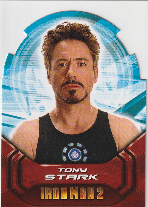 2010 Upper Deck Iron Man 2 Actors Die Cut card AH1 Robert Downey Jr as Tony Stark