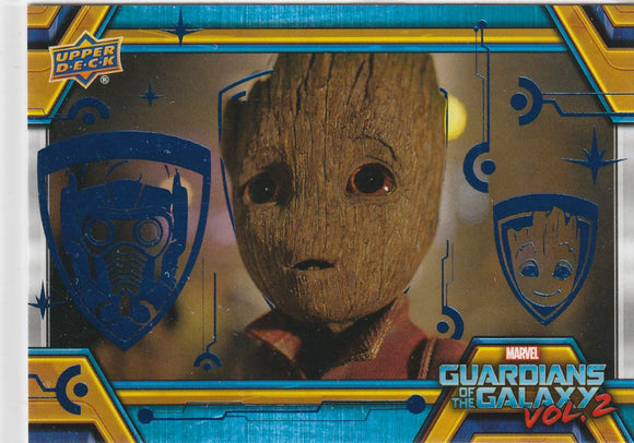 2017 UD Guardians Of The Galaxy Vol 2 card 55 Blue Foil #d 190/199