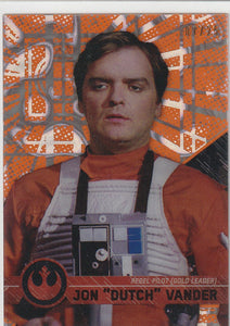 2017 Star Wars High Tek card #42 Dutch Orange Magma Diffractor #d 07/25