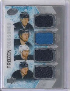 Laine Connor Morrissey Lipon 2016-17 UD Ice Frozen Foursome Jersey F4-RC3