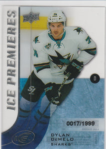 Dylan DeMelo 2015-16 UD Ice Premieres Rookie card #101 #d 0017/1999