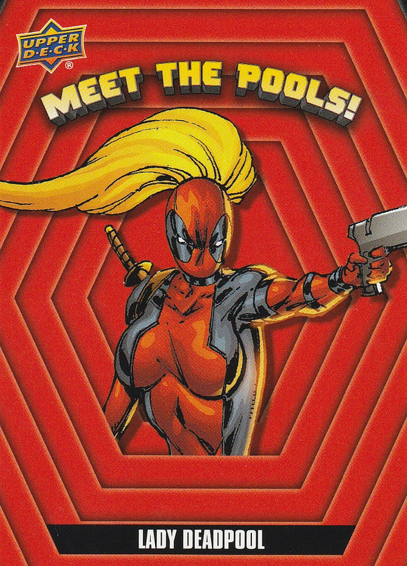 2019 Upper Deck Deadpool Meet The Pools card MTP-10 Lady Deadpool