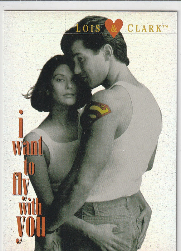 1995 SkyBox Lois & Clark Diffuser Chip Foil card L&C 6 I Want to Fly With You