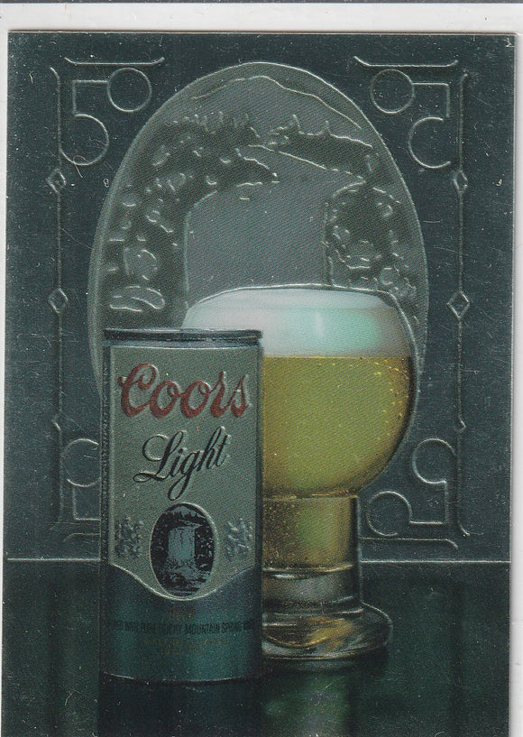1995 Coors Trading Cards Golden Moments Insert card #8 Coors Light Beer, 1978
