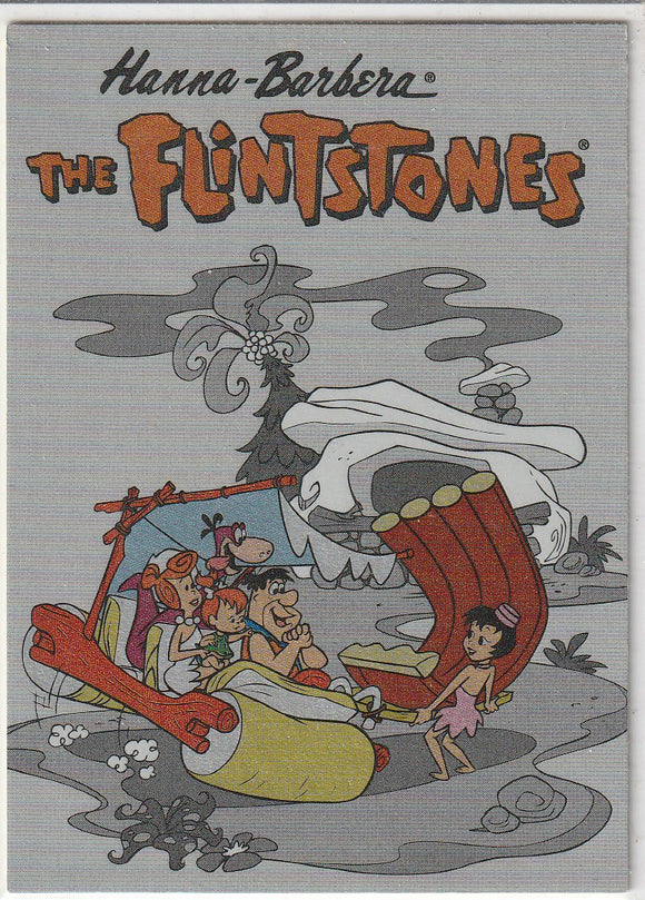 1993 Cardz The Flintstones Tekchrome card T1 Flintstones Theme Song