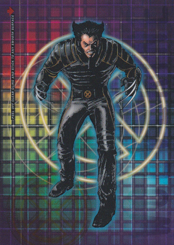 2000 Topps X-Men The Movie Clear Cling card CL6 Wolverine