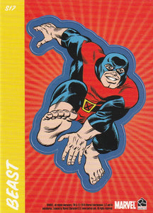 2010 Marvel 70th Anniversary Sticker card S17 Beast