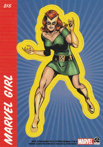 2010 Marvel 70th Anniversary Sticker card S15 Marvel Girl