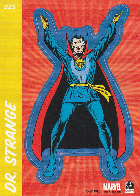 2014 Marvel 75th Anniversary Sticker card S23 Dr. Strange