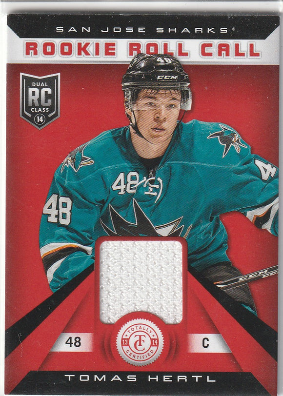 Tomas Hetl 2013-14 Totally Certified Rookie Roll Call Jersey card RR-THE