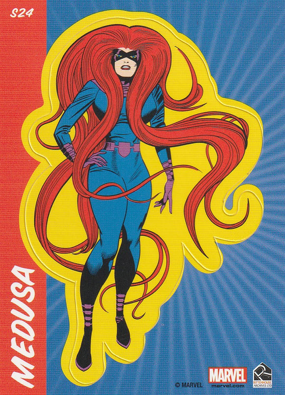 2014 Marvel 75th Anniversary Sticker card S24 Medusa
