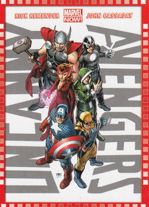 2014 Marvel Now Cutting Edge Covers card #101 Uncanny Avengers #1