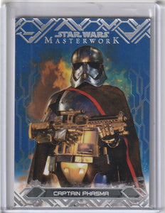 2017 Star Wars Masterwork card 67 Captain Phasma Blue Parallel