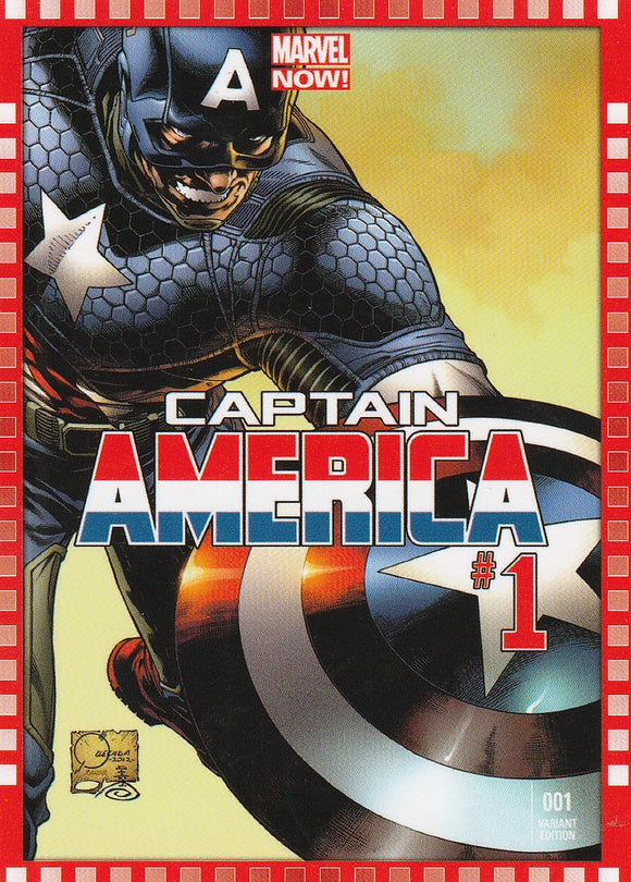 2014 Marvel Now Cutting Edge Covers Variant card 104-JQ Captain America #1